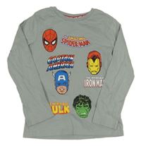 Šedé triko s Marvel hrdiny George