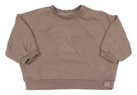 Pudrově fialová oversize mikina s mašlí George