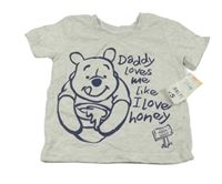 Nové - šedé melírované tričko s Púem George