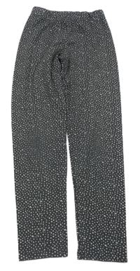 Tmavošedé vzorované legíny Nutmeg