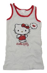 Bílý top s Hello Kitty 