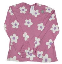 Nové - Růžové květované triko George
