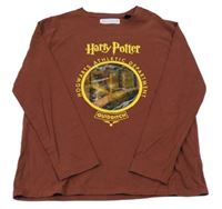 Mahagonové triko s obrázkem a nápisy - Harry Potter Zara