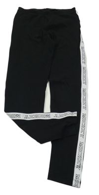 Černo-bílé legíny s nápisy C&A