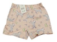 Nové - Světlerůžové kraťasy se zebrami John Lewis