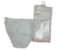 Nové - 6pack - 6x Bílo-růžové kalhotky Dunnes 