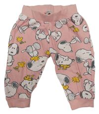 Růžové tepláky se Snoopym 