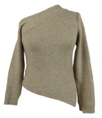 Dámský béžový asymetrický svetr Shein 