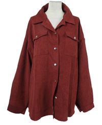 Dámská vínová košilová bunda Shein 