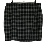 Dámská černo-bílá kostkovaná sukně New Look 