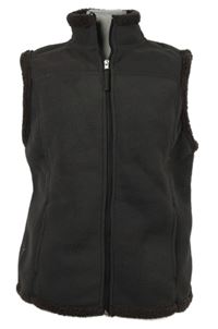 Dámská hnědá fleecová propínací vesta Tigi 