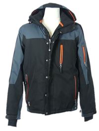 Pánská černo-šedá šusťáková lyžařská bunda s kapucí Killtec 