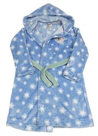 Modrý chlupatý župan s hvězdičkami, Elsou a kapucí H&M