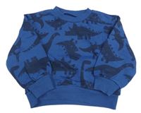 Tmavomodrá mikina s dinosaury zn. Matalan
