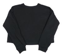 Černá crop mikina