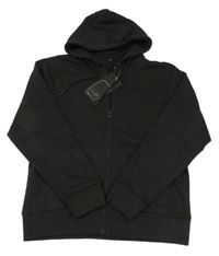 Nové - černá propínací mikina s kapucí 