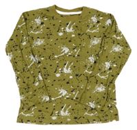 Khaki skvrnité triko Studio 