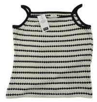 Nové - Černo-šedý úpletový crop top F&F