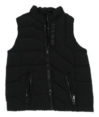 Černá šusťáková zateplená vesta River Island