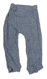 Modré melírované úpletové tepláky George