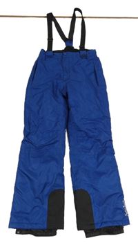 Námořnicky modré šusťákové funkční oteplovačky Crivit