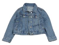 Modrá riflová crop bunda Dunnes