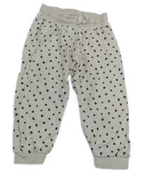 Světlebéžové puntíkaté tepláky H&M