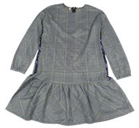 Tmavomodro-bílo-žluté vzorované šaty Primigi