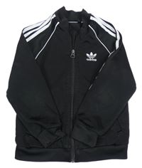 Černá sportovní propínací mikina Adidas