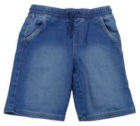 Modré teplákovo/riflové kraťasy Denim Co.