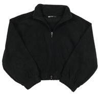 Černá fleecová crop mikina F&F