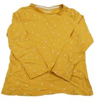 Okrové triko se srdíčky F&F