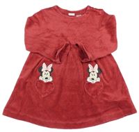 Červené sametové šaty s Minnie H&M