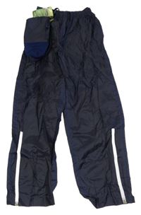 Nové - Tmavomodré nepromokavé funkční kalhoty + sáček Crivit