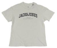 Bílé tričko s logem Jack&Jones 