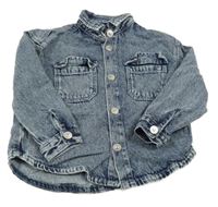 Modrá riflová košilová bunda George