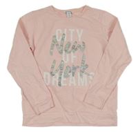 Světlerůžová mikina s nápisem Primark