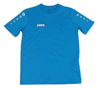 Tyrkysové sportovní funkční tričko s logem Jako 