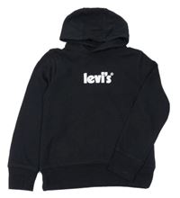 Černá mikina s logem a kapucí Levi's