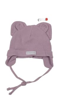 Nové - 2set - Růžová žebrovaná ušanka + rukavice Ergee