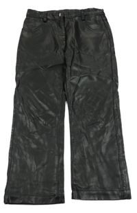 Černé koženkové kalhoty TWINSET