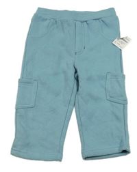 Nové - modrošedé cargo tepláky