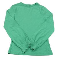 Zelené žebrované triko George