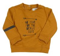 Medová mikina s nápisy a šípy LA REDOUTE