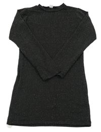 Černo-stříbrné melírované slavnostní šaty ZEEMAN