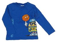 Cobaltově modré triko s míčem a nápisem fagottino