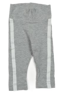 Šedé melírované legíny s bílým pruhem H&M
