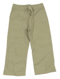 Béžové plátěné kalhoty Matalan