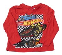 Červené triko s auty - Hot Wheels