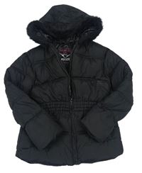 Černá šusťáková zimní bunda s kapucí Yd.